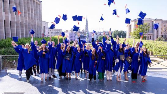 Graduation at the centre of Brussels 